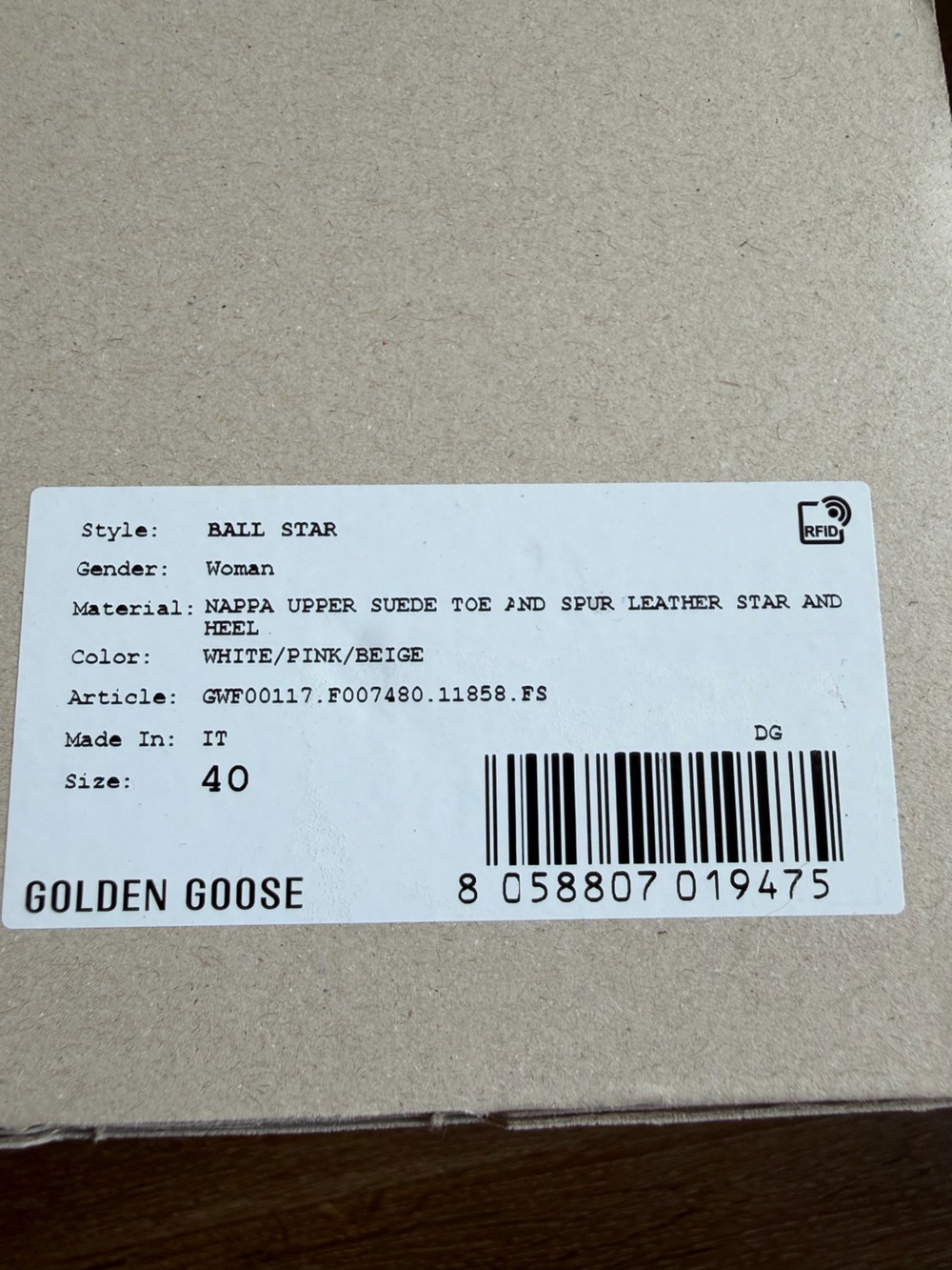 Golden Goose Ball Star Women’s Shoes Sneakers Pink Tan Sz 40 - Picture 10 of 12